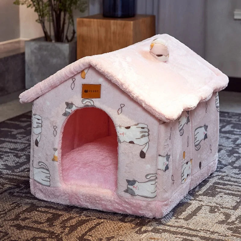 Foldable Warm Pet House Kennel