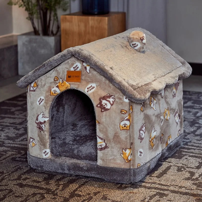 Foldable Warm Pet House Kennel