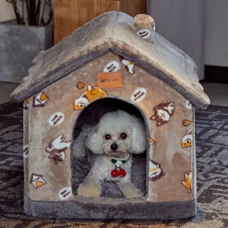 Foldable Warm Pet House Kennel